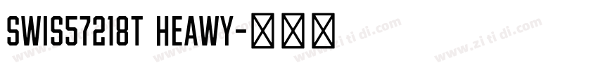 SWis57218T Heawy字体转换